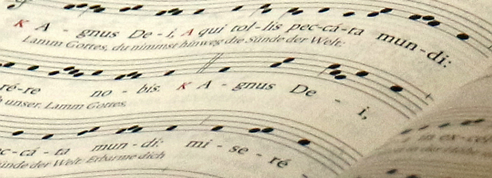 Foto: Peter Weidemann; in: Pfarrbriefservice.de Noten des Agnus Dei